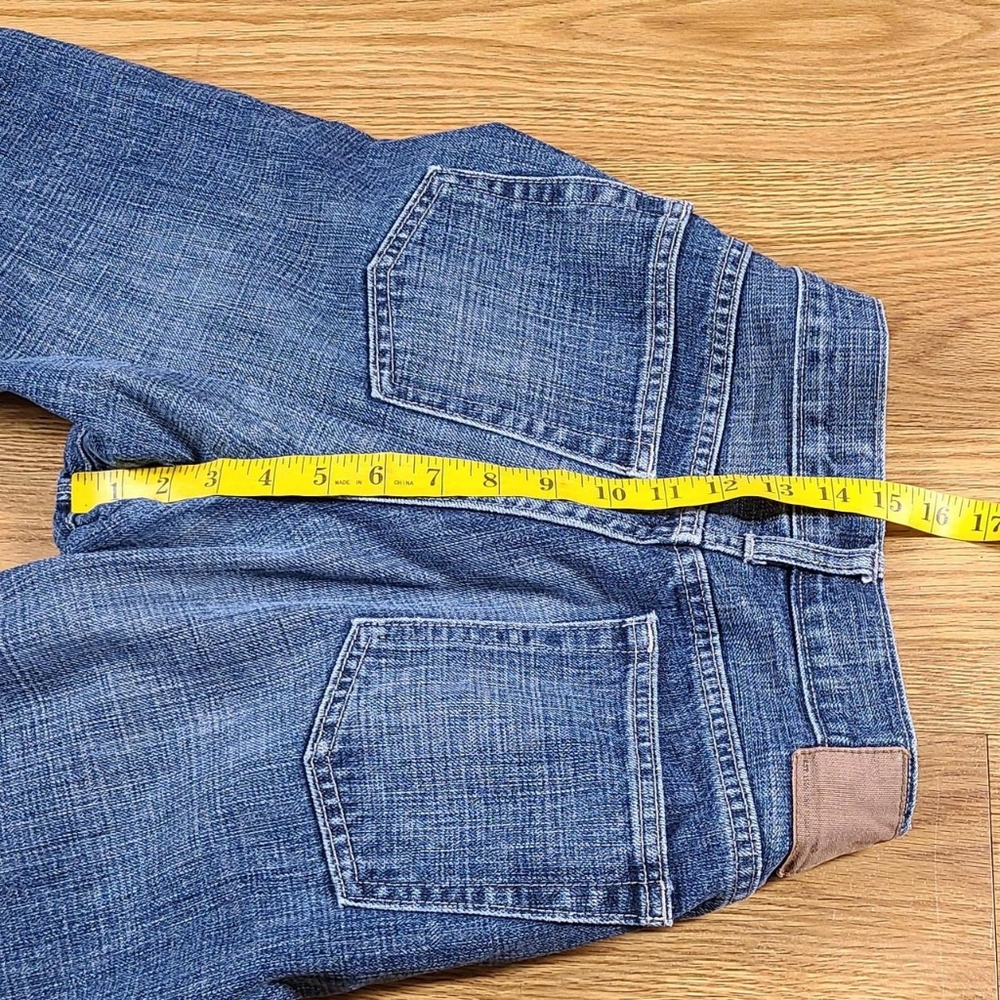GAP 31x30 DARK WASH, DISTRESSED, I SHIP FAST, NEW FEEL MENS FADED JEANS - Picture 3 of 7